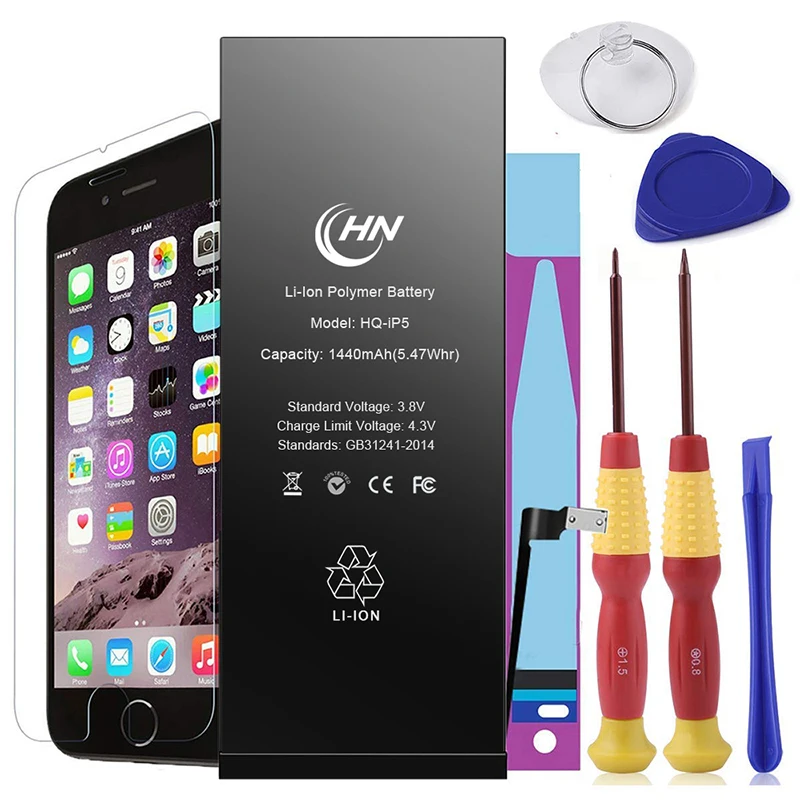  Hqqnuo 2020 оптовая торговля оригинальный телефон батарея для iPhone 5 5s 6 6s 7 8 X