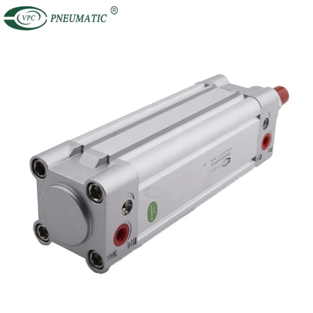 DNC Series ISO6431 Standard Double Shaft Adjustable Stroke Pneumatic Cylinder