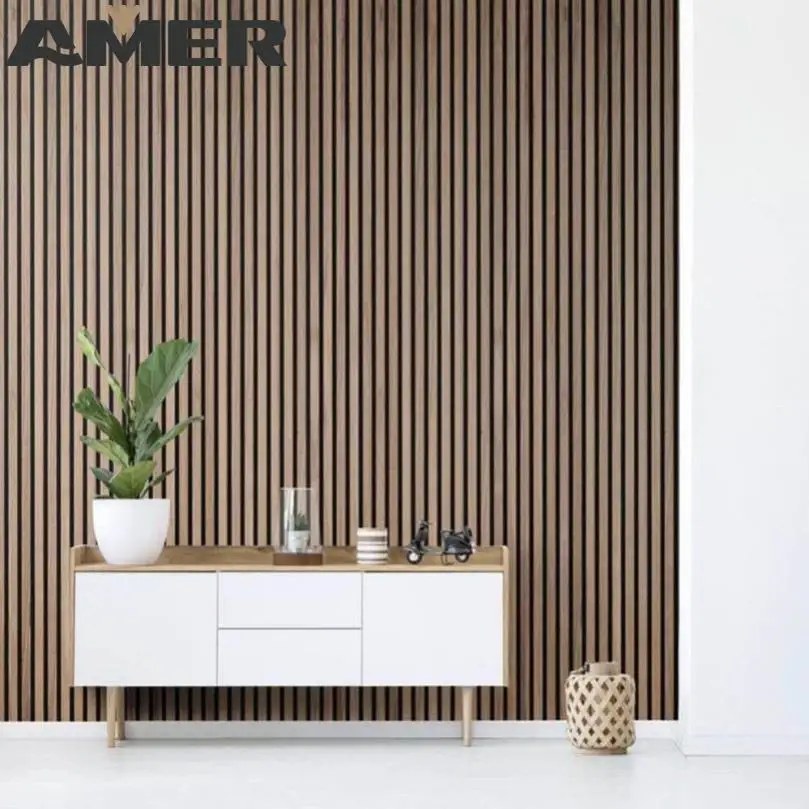 Amer Factory wholesale Top Quality Factory Price Decorative Soundproof Wood Acoustic Panels For House Wall