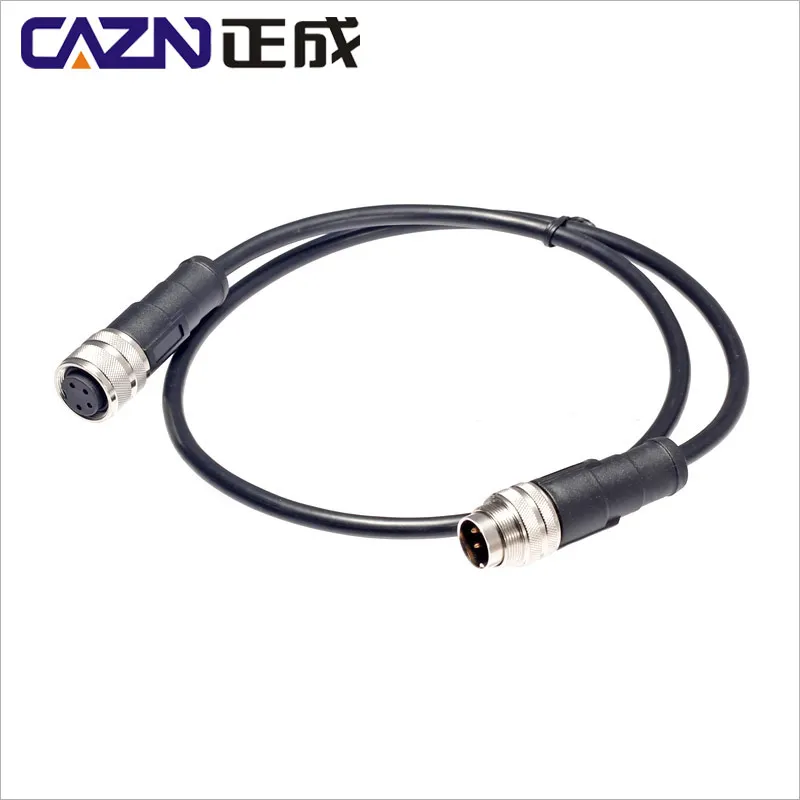 M16 connector 8pin 6pin 5pin C091 Aviation plug sensor waterproof circular signal connector IP67 PVC 19pin 24pin with PUR cable