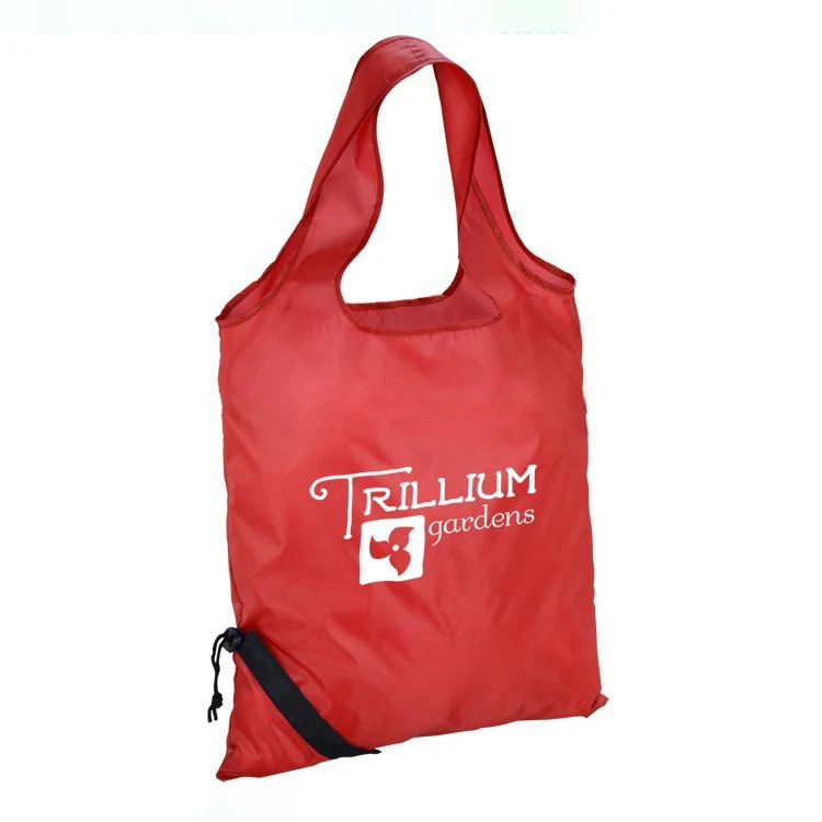 
Eco friendly polyester reusable foldaway shopper 