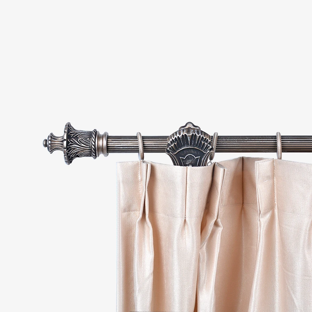 KYOK made in china stainless steel curtain rods big curtain rod bracket for 28mm double curtain rod sets