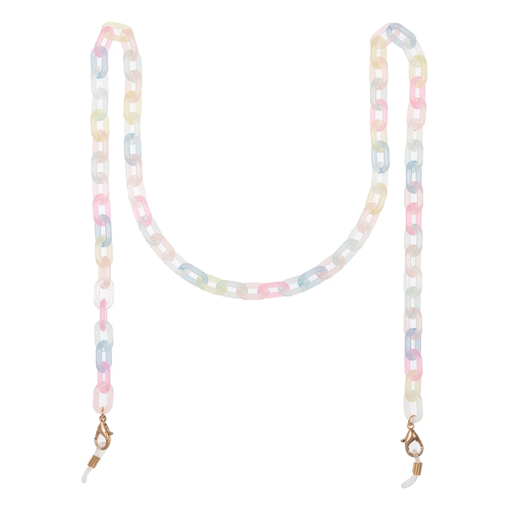 2023  factory made summer spring  colorful sunglasses chains Acrylic chain for woman