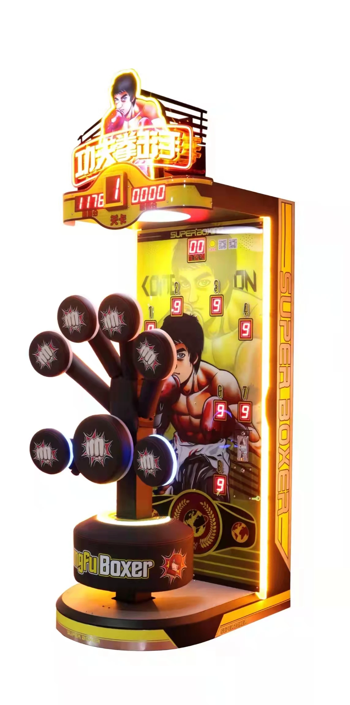 New Product Coin Operated Punch Amusement Sports Playing Hit Target For Boys Boxing Game Machine