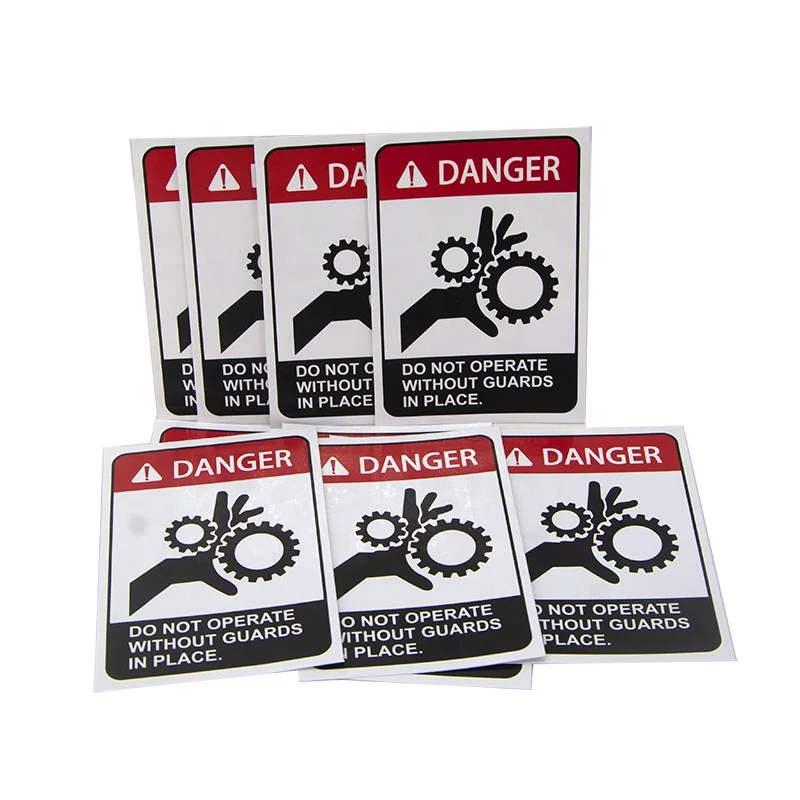 custom car sun visor safety warning sign sticker,warning stickers for cars
