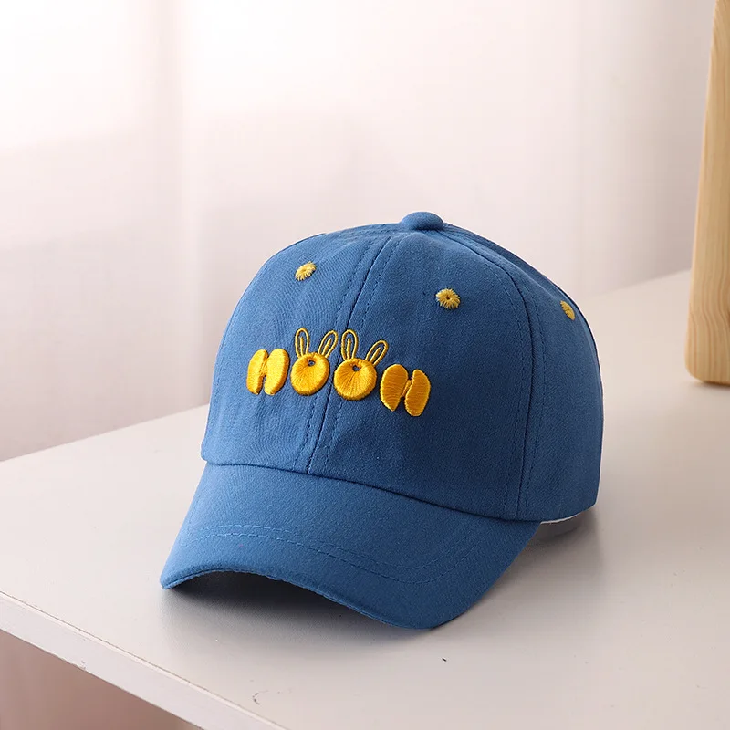 Summer sunshade cap 3D animal pattern embroidered baby baseball cap  for kindergarten kids