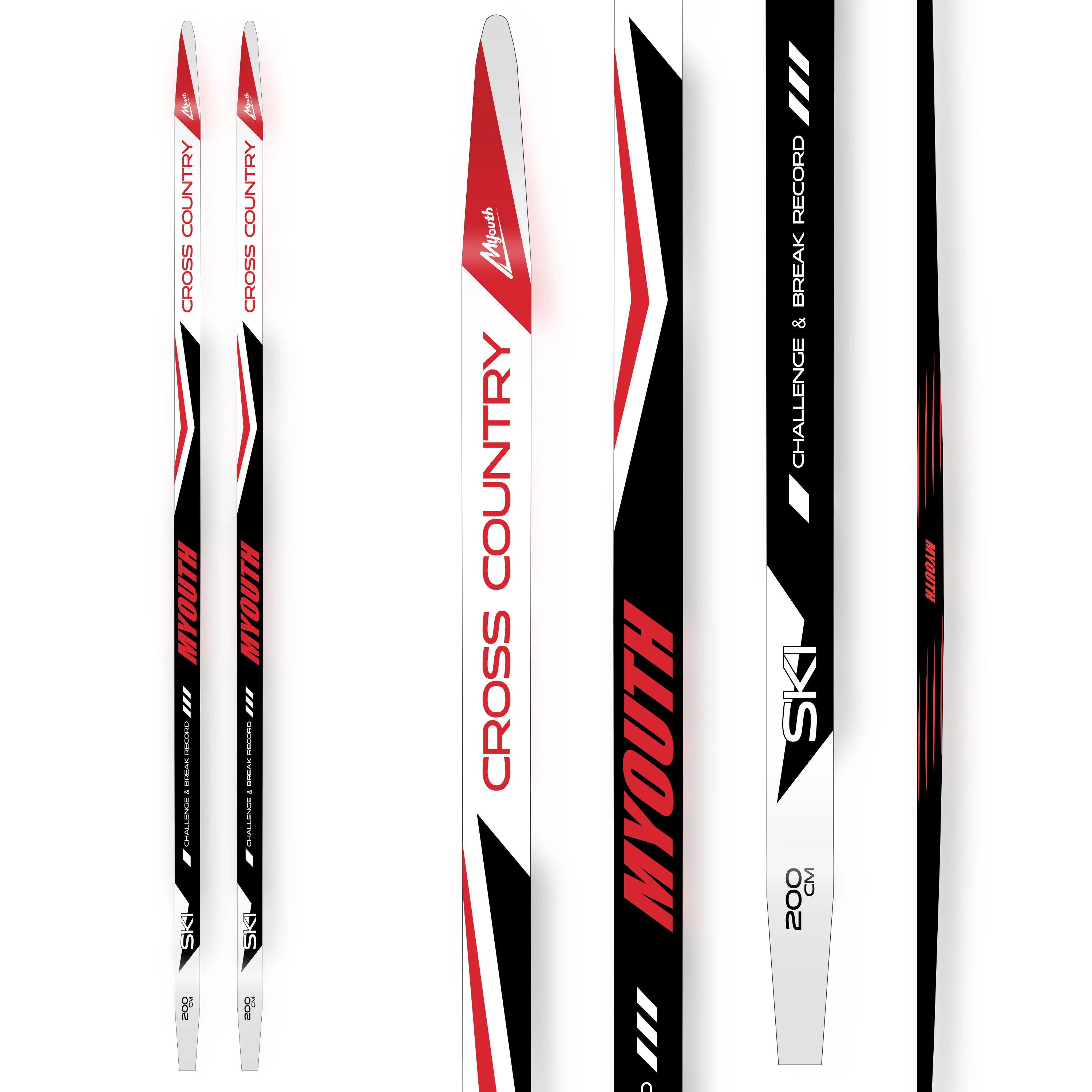 Chinese Manufacturer Customized Kids Adult Cross Country Skin Skis Snow Adult