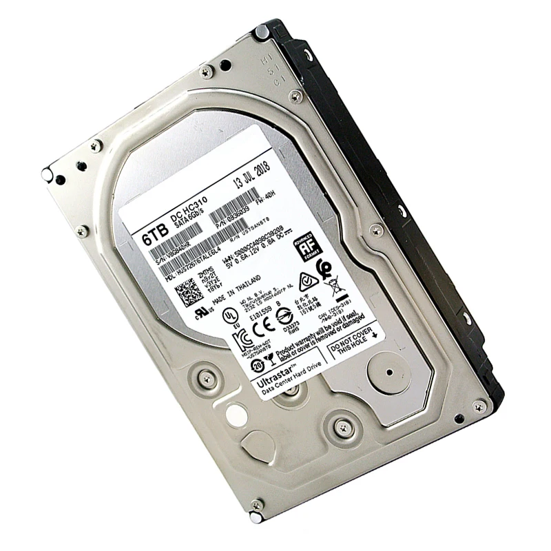 Western Digit HUS726T6TAL5204 Internal Hard Drive SATA 6TB 6Gb/s Enterprise HDD 6TB Harddisk intern for Laptop Server NAS