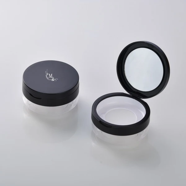 
20g 30g Clear Fancy Plastic Make Up Loose Powder Jar Container with Sifter 