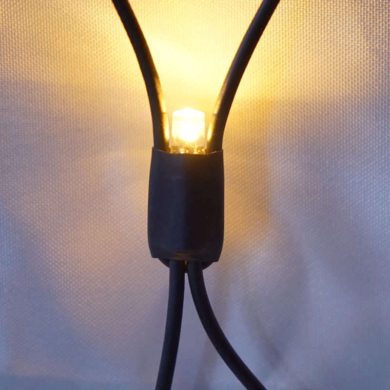 
Outdoor Design 220V 2 x1.7m LED Net Chain Light RGB Color Solar Fairy Lights String 