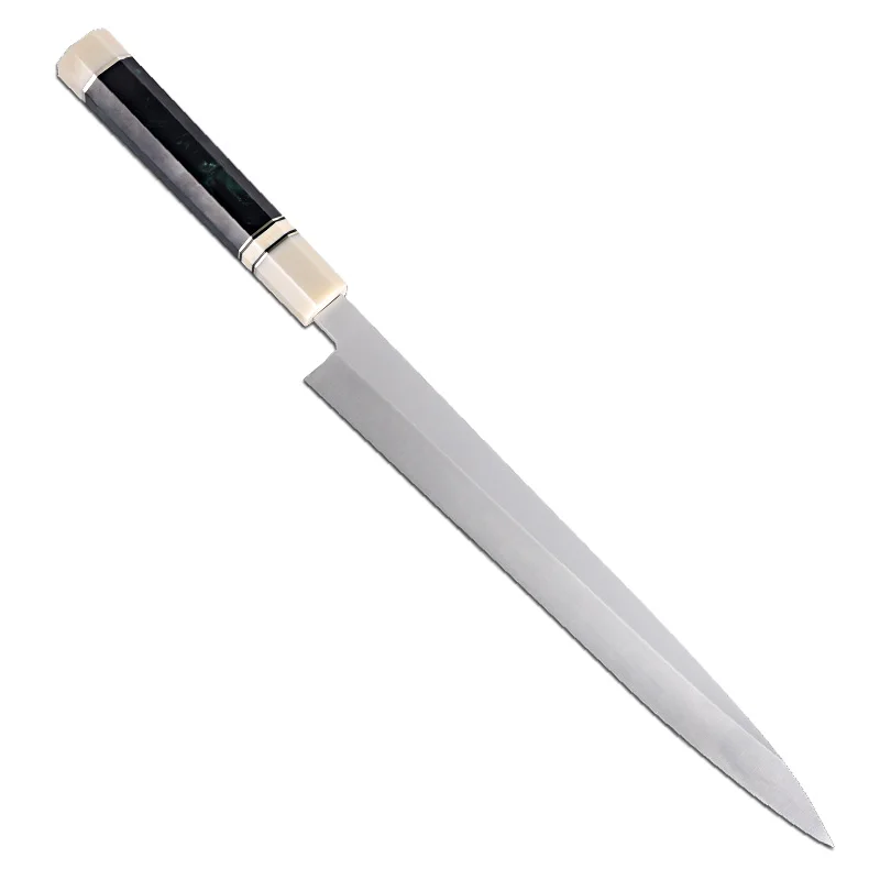 Japanese style Kitchen Cuchillos Traditional Japanese long Knife Salmon sashimi Damascus Sushi knife