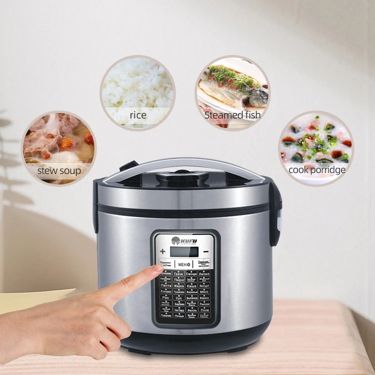 Multipurpose Programmable Digital ELectric Multi Cooker 6L Food Steamer Rice Cooker with Non-Stick Bowl