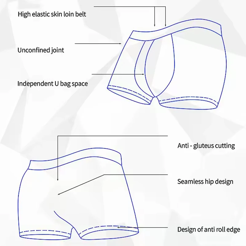 Custom See Through Breathable Mens Teen Boys In Mesh Briefs Mens Transparent Sexy Underwear