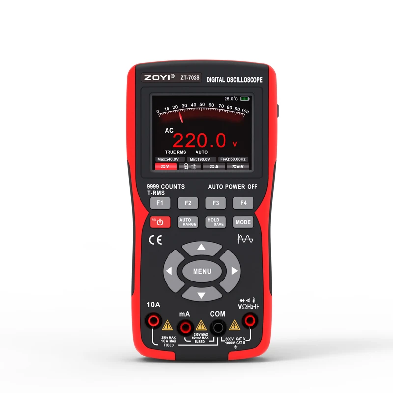 ZT 702S hand-held digital Multimeter digital oscilloscope multifunction  intelligent measurement