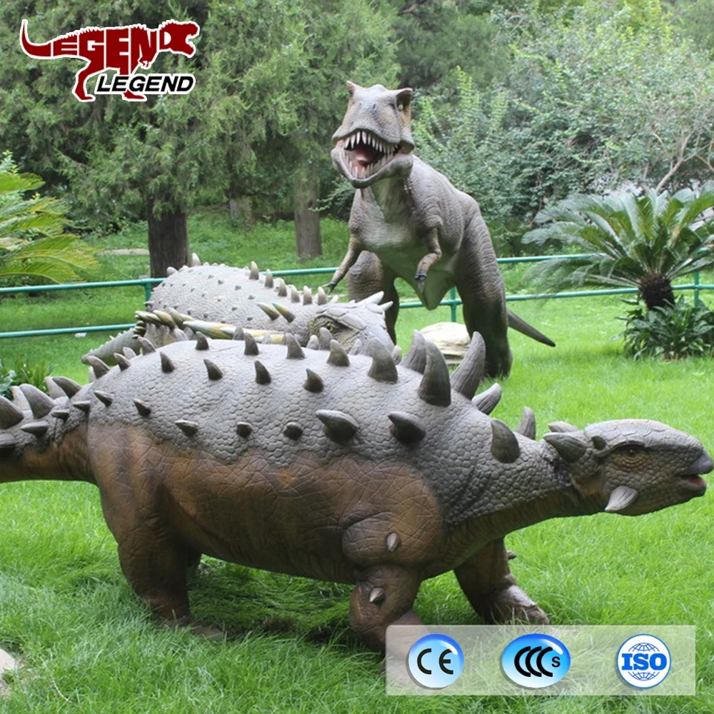 Jurassic life size robot dino simulation 3D dinosaur statues for park