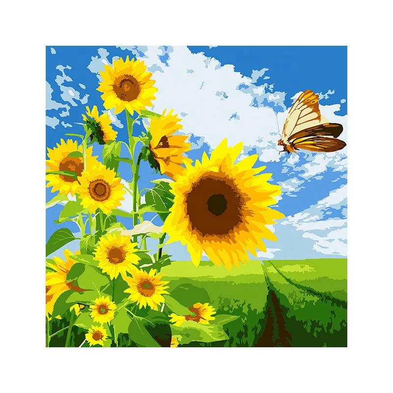 Abstract Vintage Style 100% Pure Hand Painted Wall Pictures rosa multiflora pattern 25*25  digital oil painting