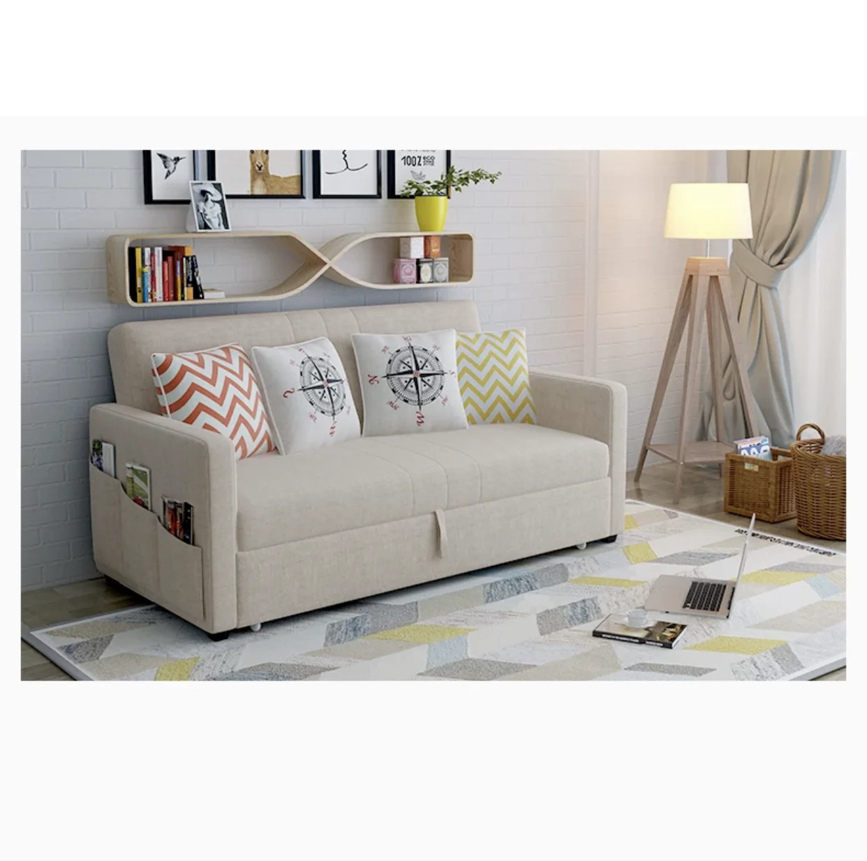 Comfortable sofa sleeper couch sofa-bed-with-storage top space saving sofa bed