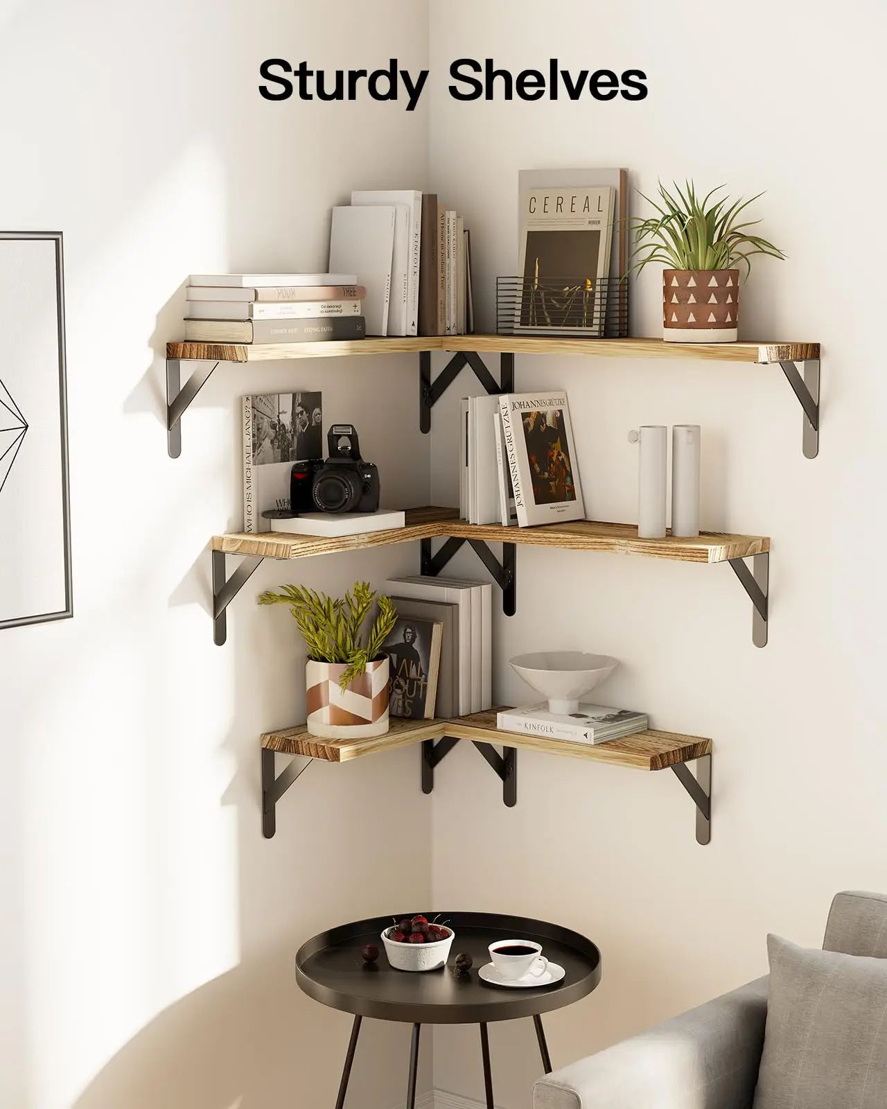 Factory Sales Floating Bookshelves Wall Shelves Set of 6 Wood Floating Shelves Rustic Farmhouse Wall Shelves