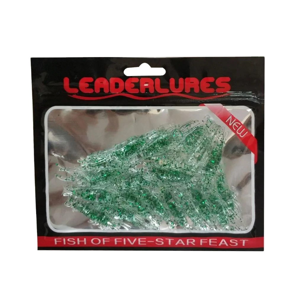 20pcs/bag Artificial soft Shrimp Fishing Lure Prawn Plastic Soft Bait