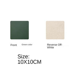 hot sell europe place mats dining table leather table mats and coasters Round Square Faux Printed Pu Leather Placemat