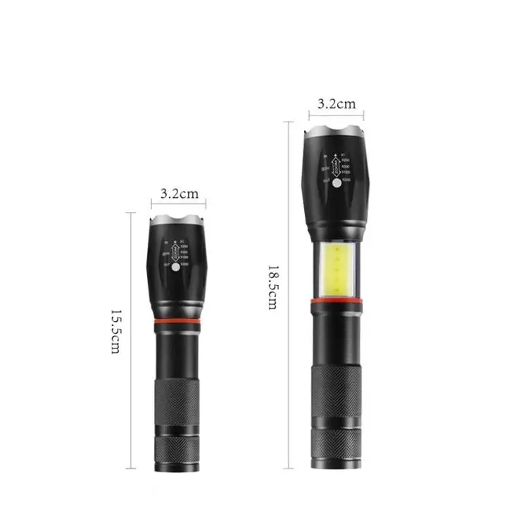 Portable XML T6 Water Resistant Handheld USB Rechargeable Adjustable Focus Zoom Tactical Torch light flashlight