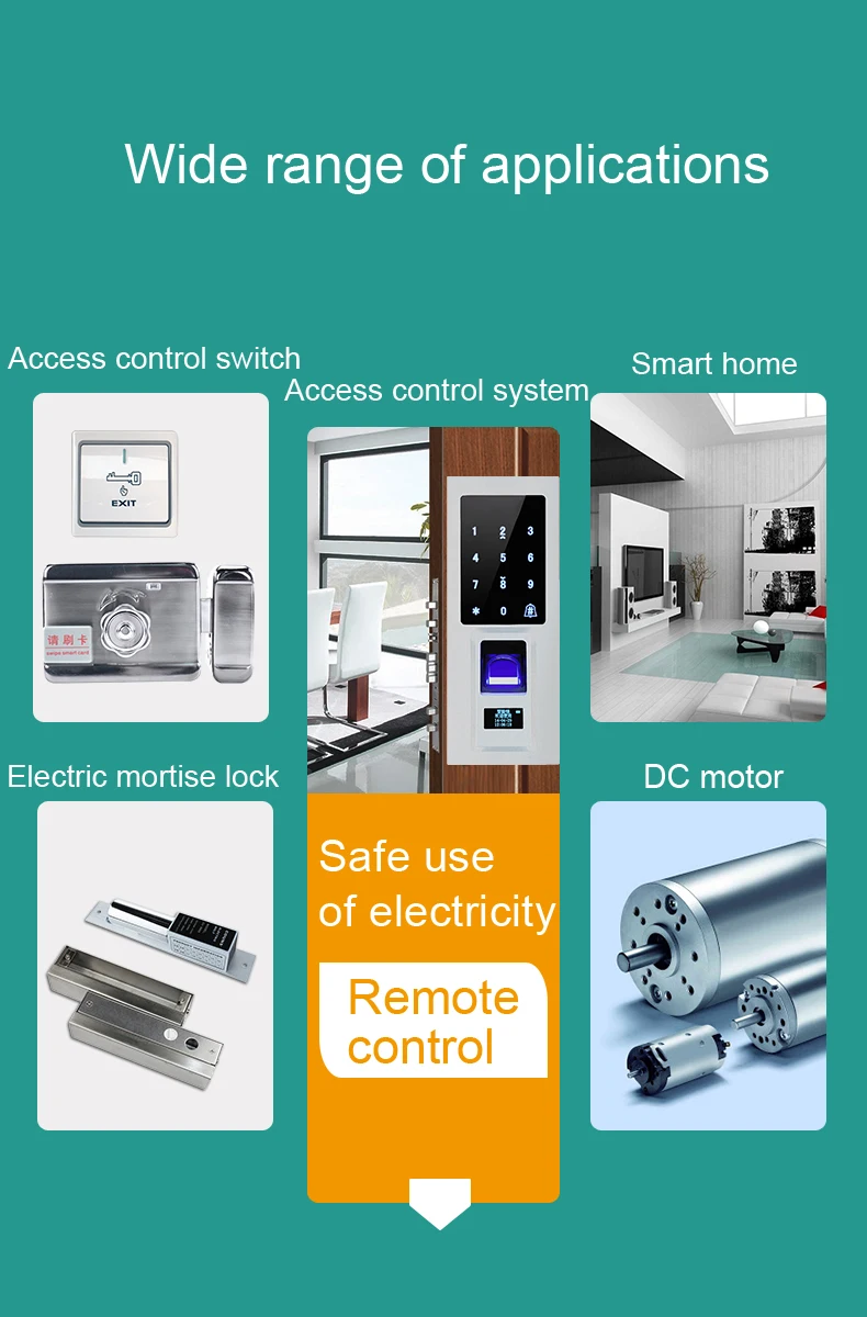 2 Channel Relay Module DC24V smart home RF remote control switch wireless remote motor control switch RF remote controller