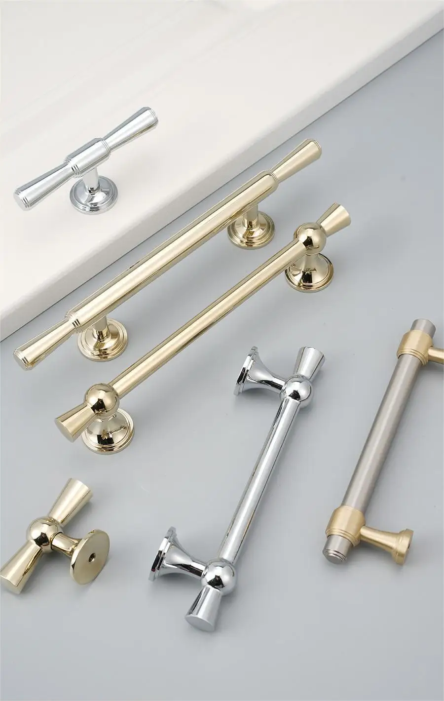 Nordic Ring Round Furniture Cabinet Brass Gold Handles Drawer Pulls Wholesale Kitchen Hardware Hotel Knobs & handles