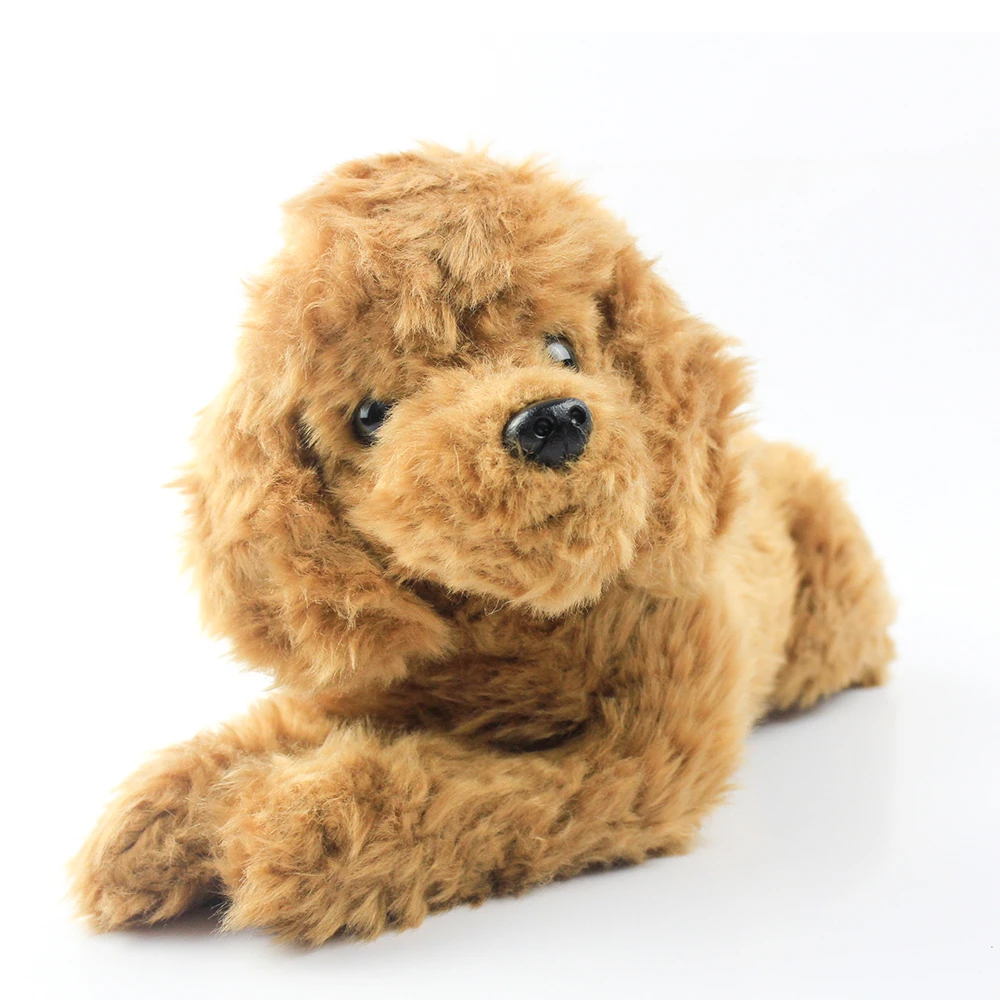 Wholesale Lovely Stuffed Dogs Doll Toys Soft Poodle Plush Toy For Kids Birthdays Light Brown Premium Quality Useful