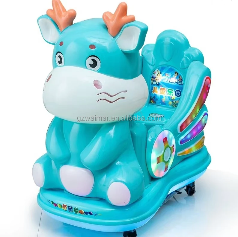 New kiddie rides  coin operated fiberglass swing electric car  small train  kiddie ride game machine