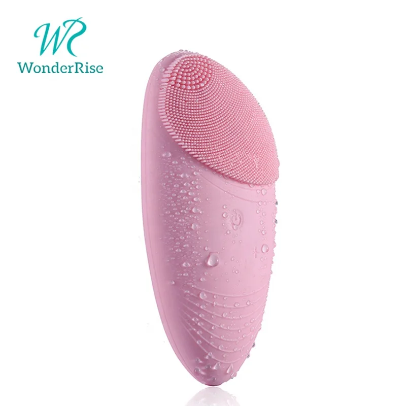 Portable Electric Face Cleanse Brush Pore Cleaner Sonic Silicone Face Cleansing Brush