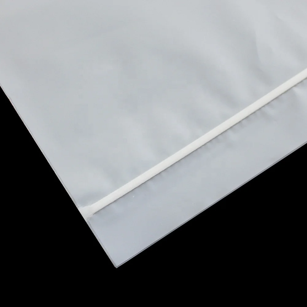 Reusable PLA PBAT compostable ziplock bag 80micron white clear corn starch 100% biodegradable zipper packaging bags for clothing