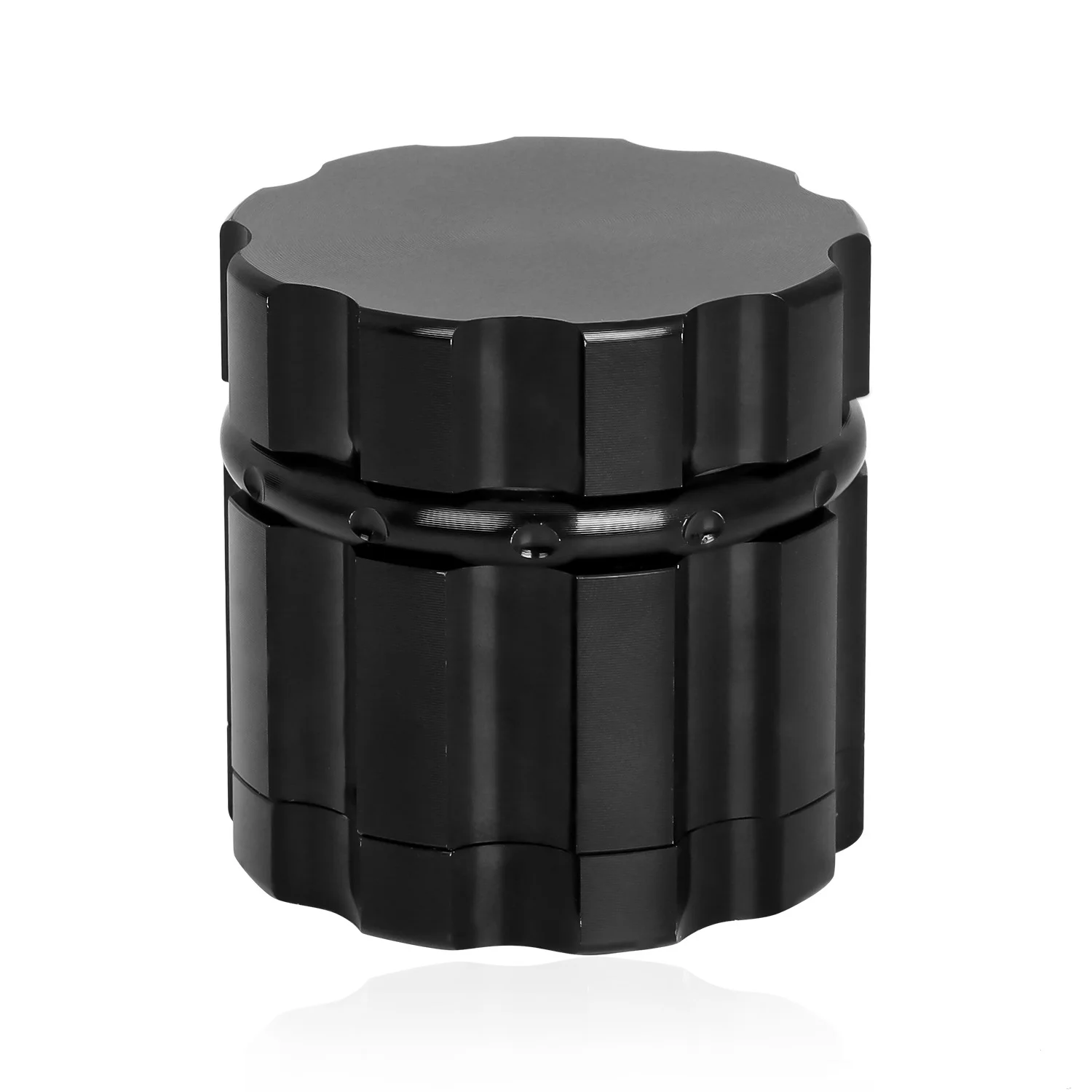 Wholesale New Design High-End Aluminum Alloy Herb Grinder With 4 Layers Customizable Logo Tobacco Grinder 45mm Cigarette Grinder