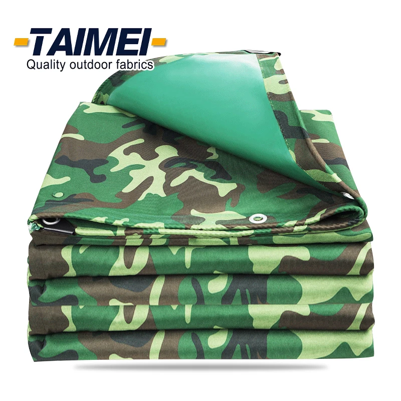 PVC Camo Tarp Tent Trailer Cover Tarpaulin Sheets Jungle Camouflage Dust Tarps PVC Camouflage Laminated Tarp