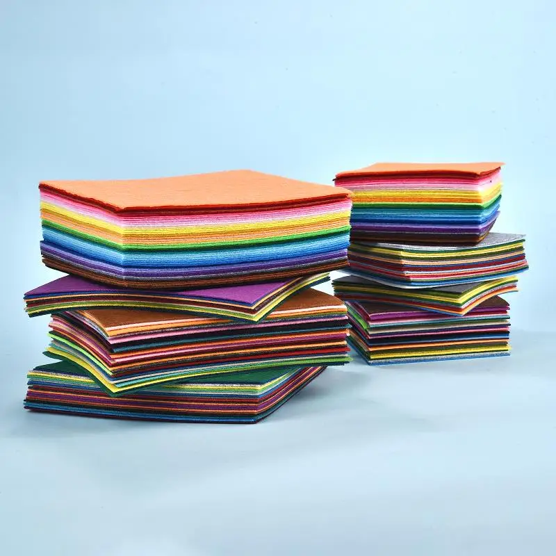 10*10/20*20/15*15*/20*30cm New Felt Cloth Non-woven Fabric Sewing Patchwork Needlework Material For DIY Dolls Crafts Toys