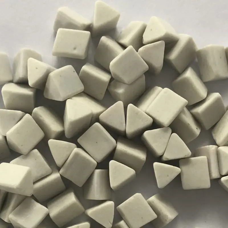 High density wear resisting alumina media ceramic material for metal parts polishing