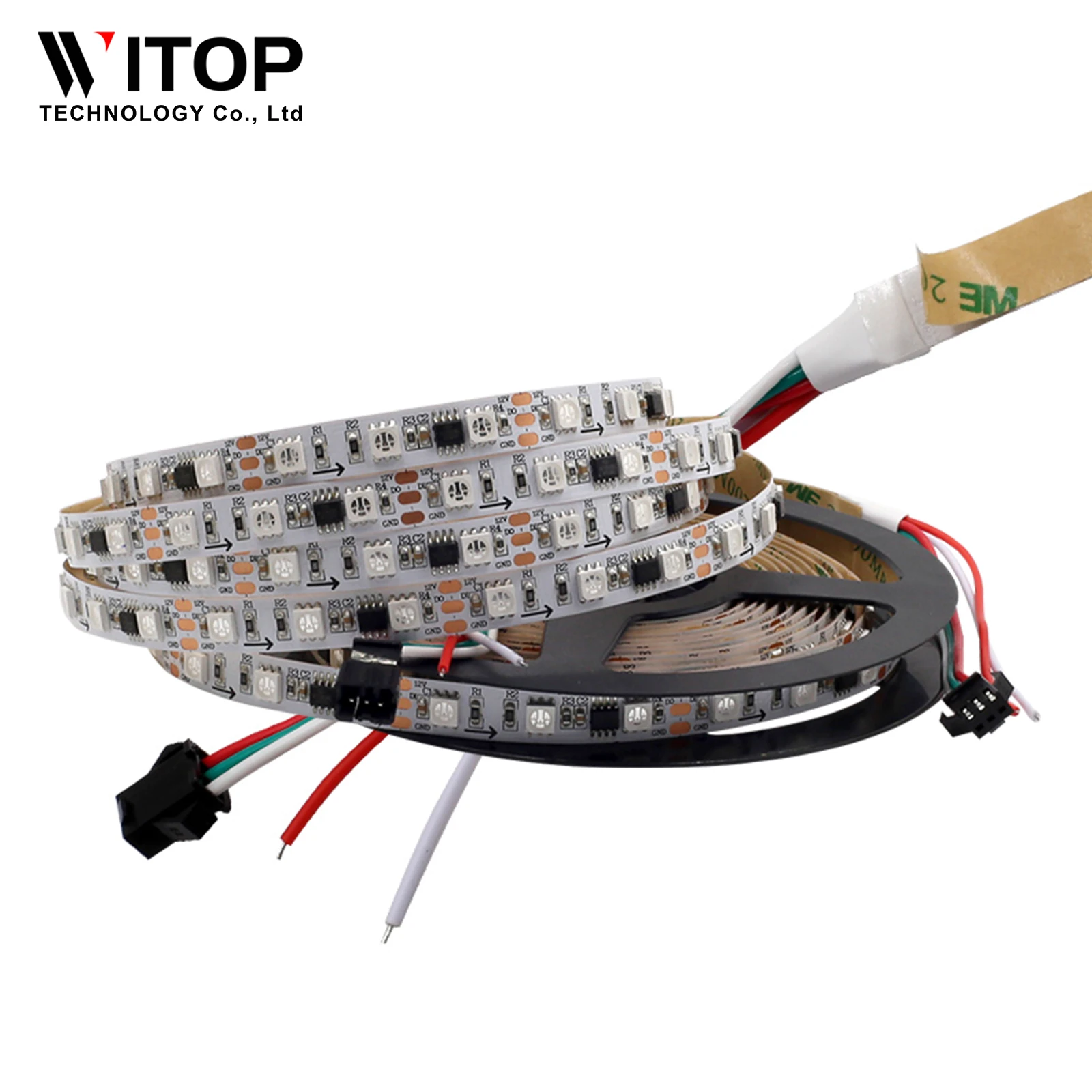 Full Color Digital Pixel WS2811 Addressable LED Strip Light 12V 5050 RGB 5M 60LED/M