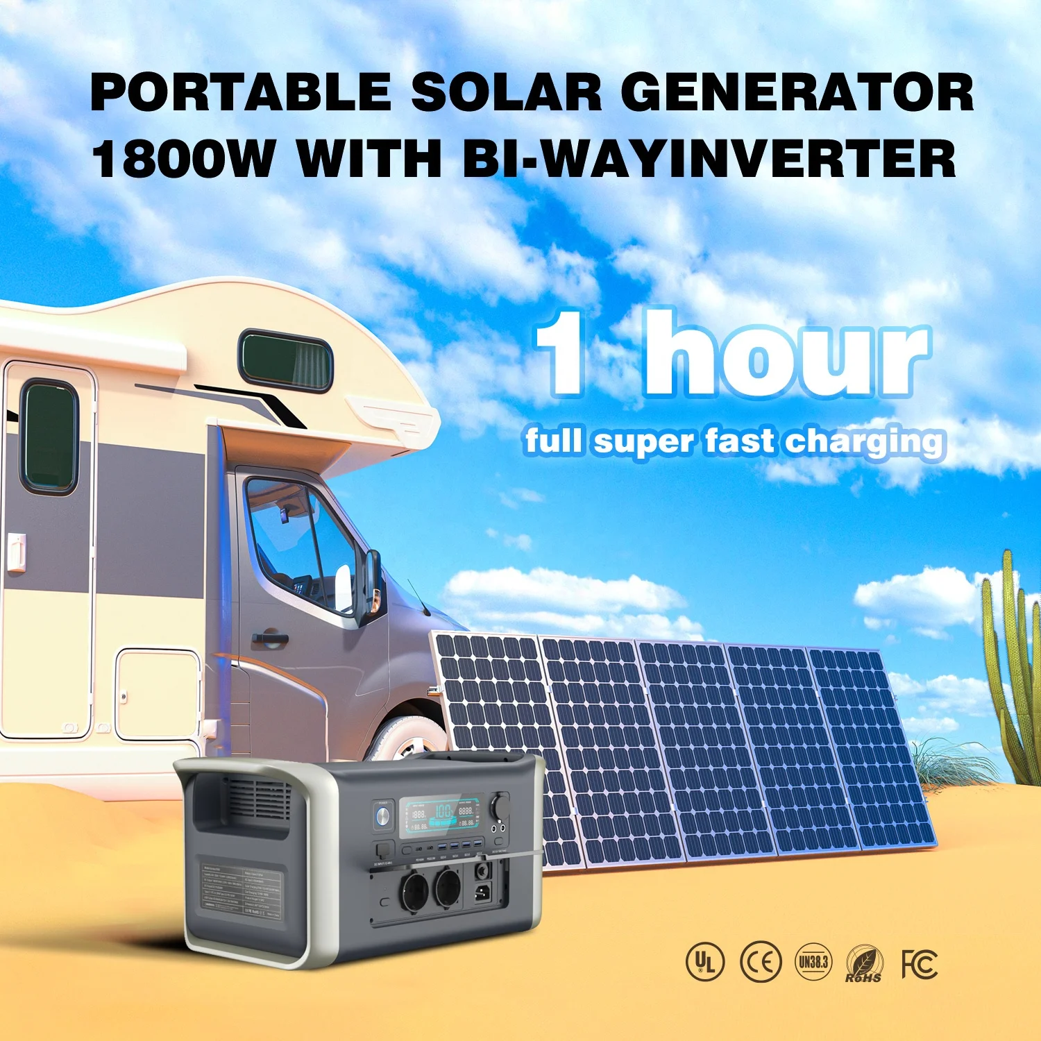 Best Price 320000mAh Solar Lithium Battery 1800W Fast Charging Portable Power Station Home Energy Storage System