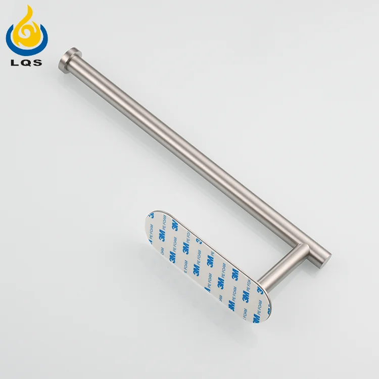Hot sale no drill nail-free stainless steel self adhesive wall mounted toilet paper tissue holder for bathroom kitchen