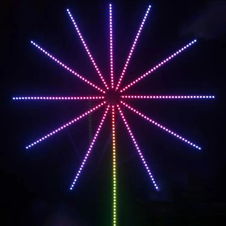 Created custom DIY fireworks DC5V USB White PCB 30 leds rgb pixel led strip kit