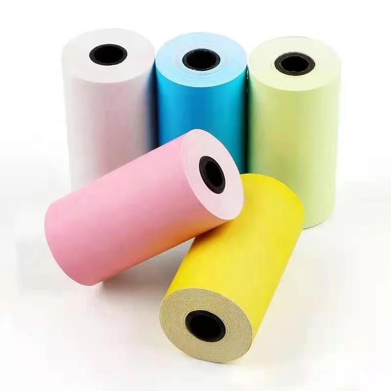 P50 Sticker Label 107x30mm 77x30mm 57x30mm Sticky Thermal Paper Roll for Mini Printer Phomemo Nimbot PeriPage Paperang