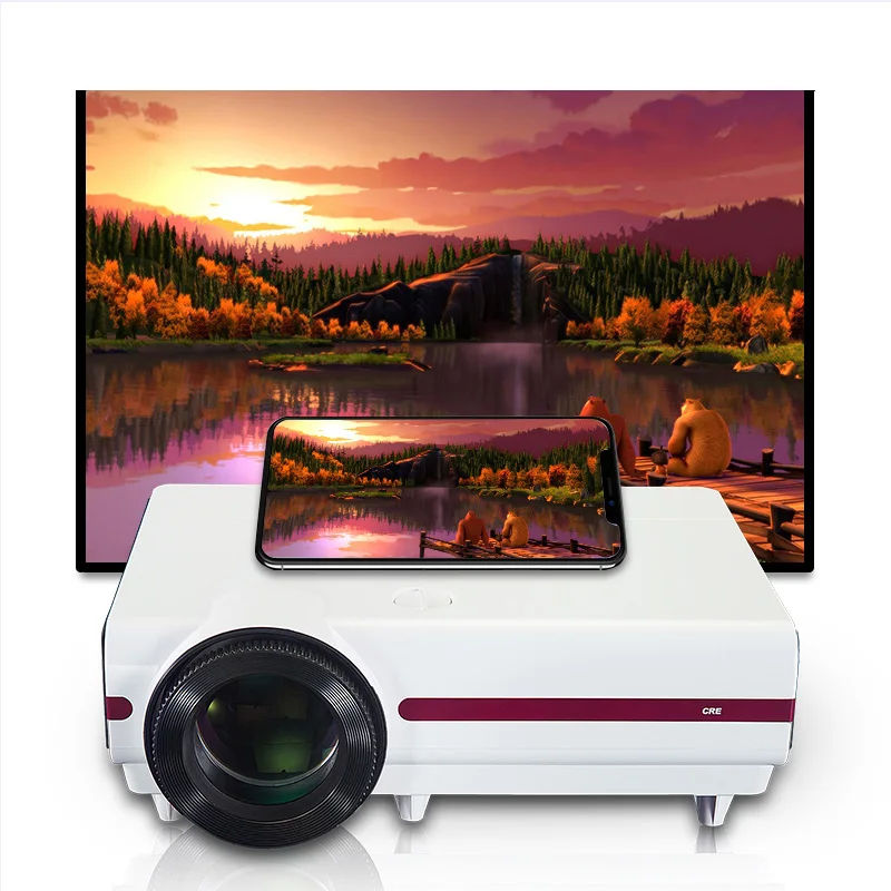 Дешевый Hd-проектор с Hdmi Usb Vga Wifi Родное разрешение 720P