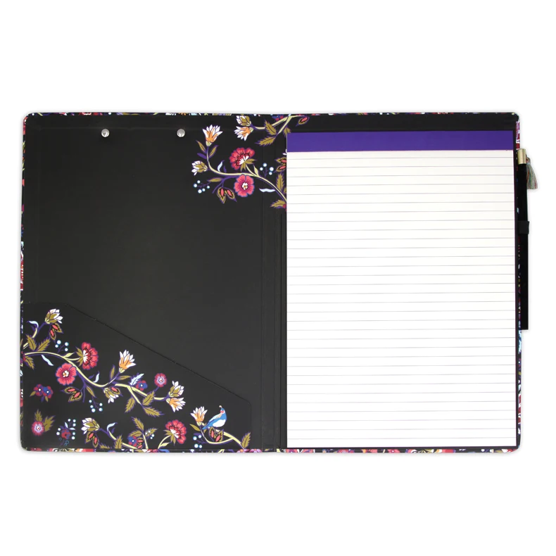 recycled lever arch padfolio clipboard folder desk organizer set folio files with binder