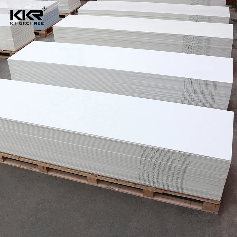 KKR polyester pure modified artificial stone slab stone resin acrylic solid surface sheet