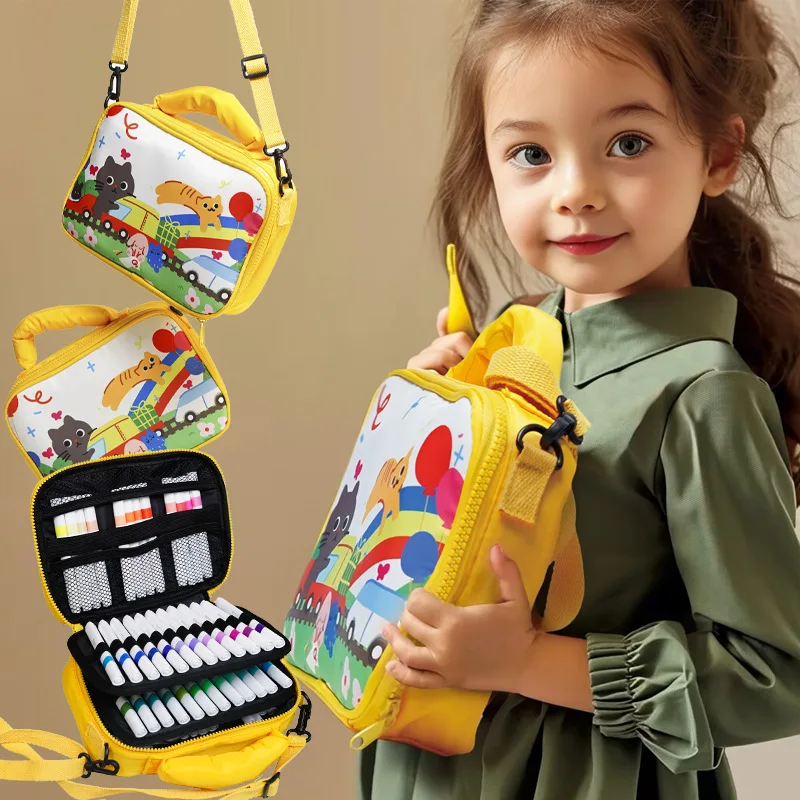 Новая быстросохнущая непроницаемая детская Нетоксичная моющаяся Акварельная Ручка Акриловая маркерная ручка с сырным покрытием