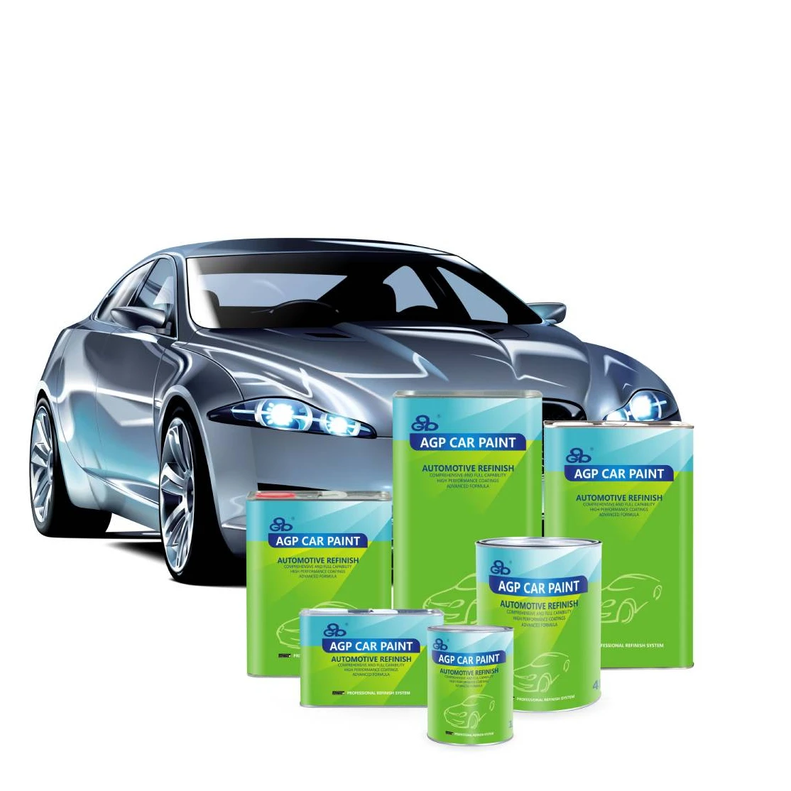 Factory 1K Cars Repairing Car Painting Supplier International Black Car Paint