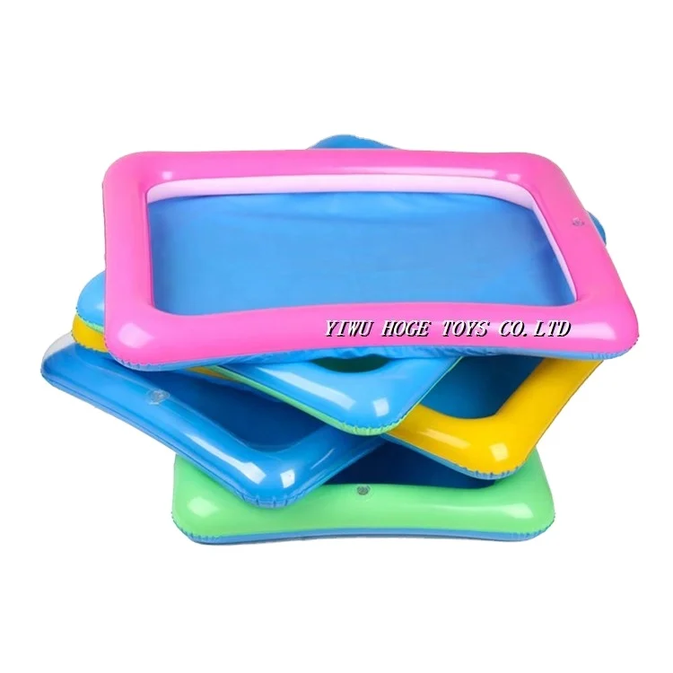 Best sale oblong and polychromatic inflatable sand tray for children