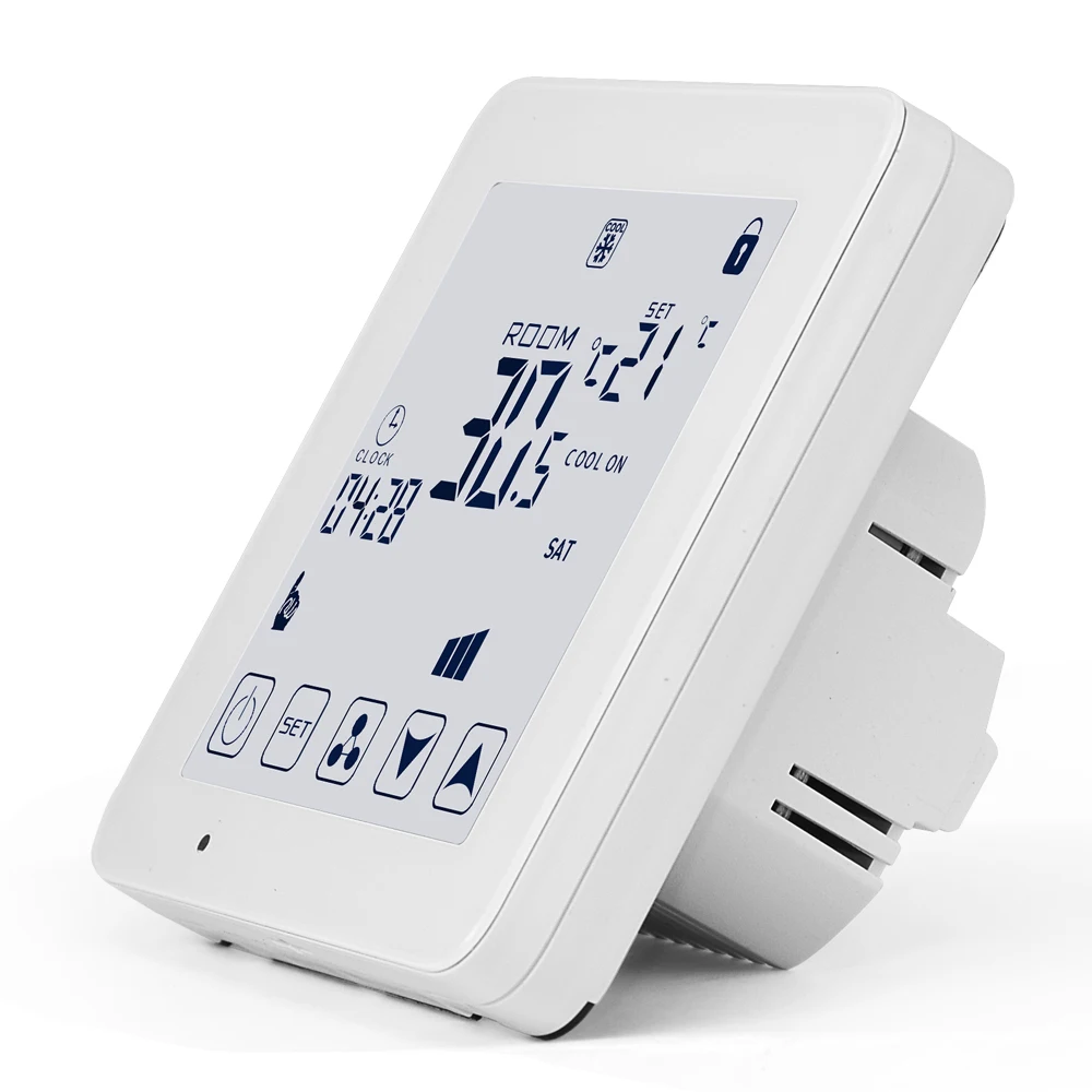  Блок вентиляторной катушки HVAC RS485 Modbus Цифровой комнатный термостат для