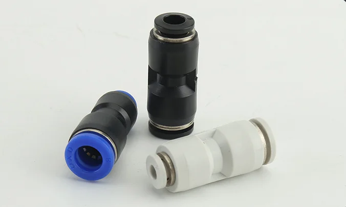 PU Union Straight Plastic Pneumatic quick Fitting Air Connectors for Pipe Connection
