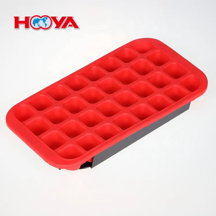 Silicone  Kitchen Ice Tray with Holder Food Grade Bar Ice Maker Tool Machine Giant King Sized Ice Cubes Cooling Cold Square