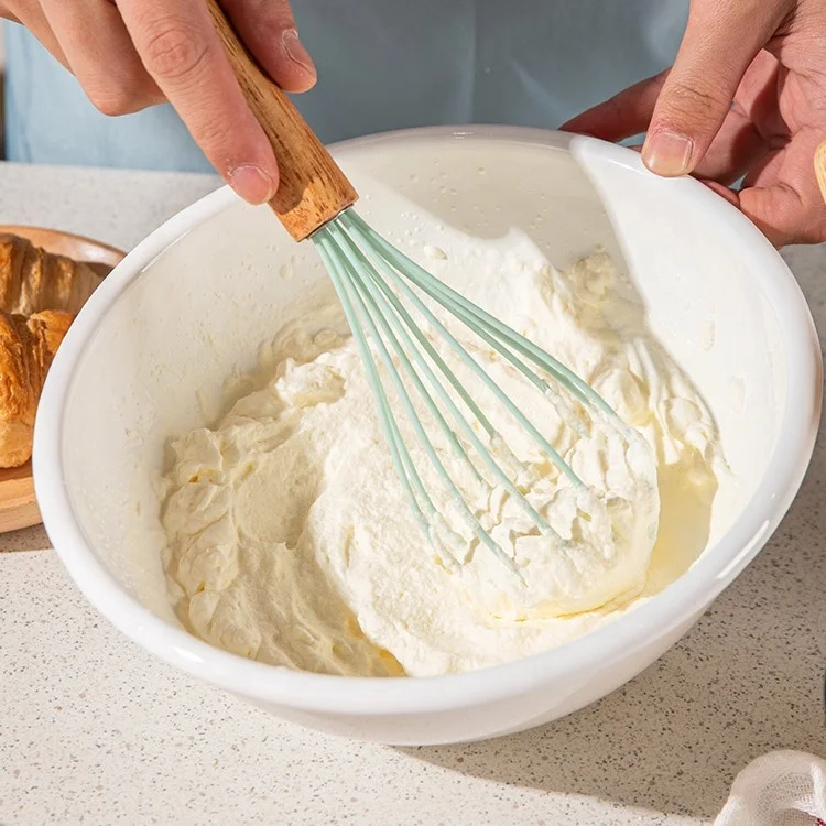 Кухонные принадлежности инструменты для яиц деревянная ручка ручной венчик по оптовой цене